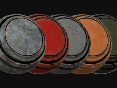 Painted Metal Substance Smart Materials - Vol 3 Texture
