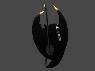 futuristic spaceship 3D model by dvigalet3