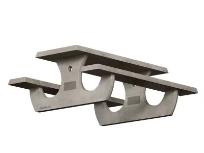 Concrete outdoor table 3D model