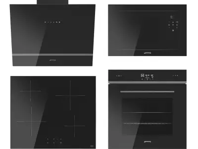 SMEG kitchen appliance collection 3D model