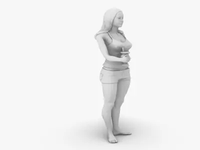 Woman 3D print model