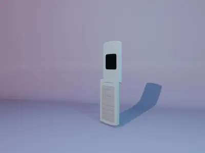Flip phone old Free low-poly 3D model