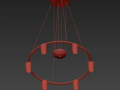 Counter Weights Round Suspension 3D model