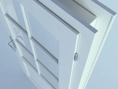 White Door 13 3D model