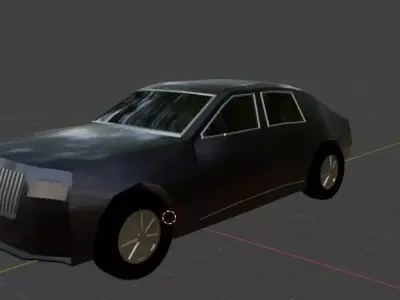 Luxury car 2 low-poly game-ready Low-poly 3D model