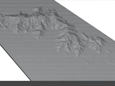 Tortola island Full 3D model terrain 3D model