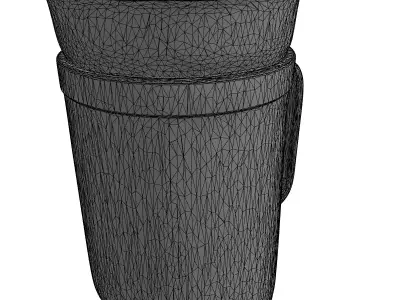 Modern Glass Beverage Infuser Pitcher Low-poly 3D model