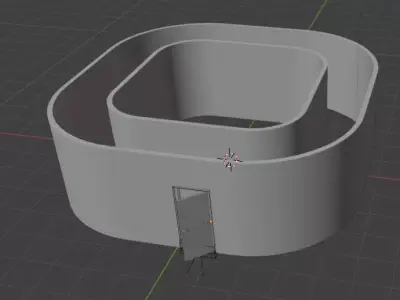 boolean modifier test 3D model