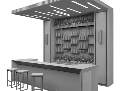 Restaurant Bar 10 3D model