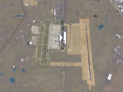 Nanning - Airport - NNG Low-poly 3D model