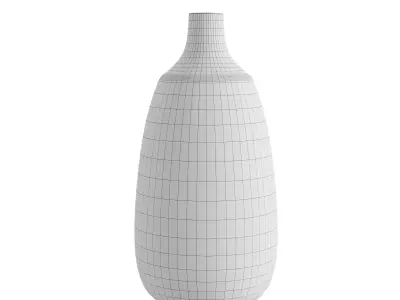 Embossed Glazed Vase 3D model