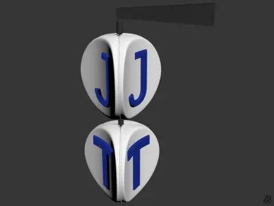 Stockholm Tunnelbana and Pendeltag sign 3D model