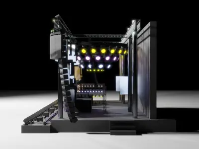 Concert Stage 2 3D model