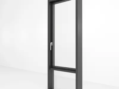 Panoramic glazing Stained glass 85 Low-poly 3D model