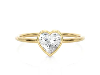 Light Minimalist Diamond Ring 3D print model buy