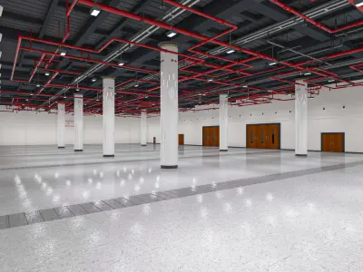 Exhibition Hall interior 7  3D model