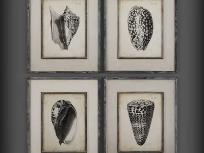 Collection of Picture Frames - 20 sets 3D Model Pack shop