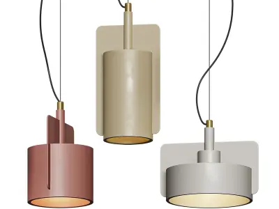 Nordic Design Industrial Cement Pendant Light 3D model