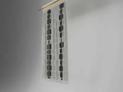 Curtain For living room and Bedroom 3D model