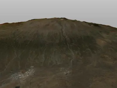 terrain 3d model Low-poly 3D model