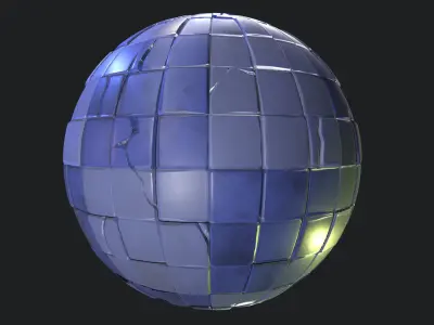 Stylized Floor Tiles Material 08 Texture