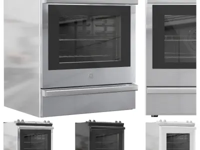 GE Electric Range 30SlideIn 3D model