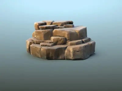  Rock Formation Set ( Vray + PBR ) 