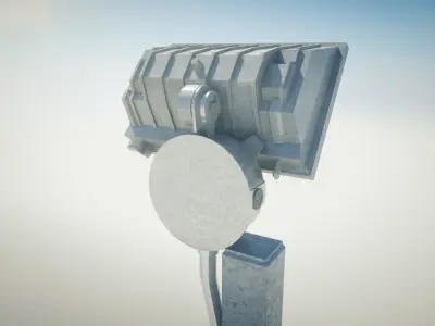 Security Razor Wire Fence 3D model