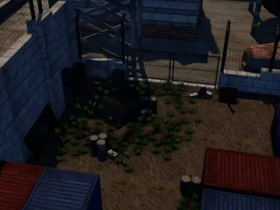 Military Map Low-poly 3D model