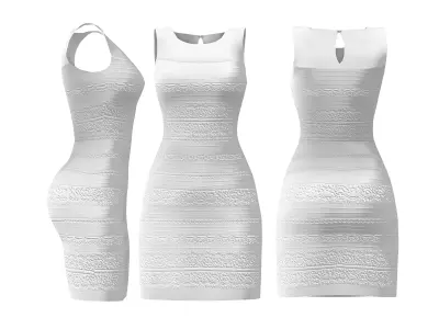 Phenomen Bodycon Dress Low-poly 3D model