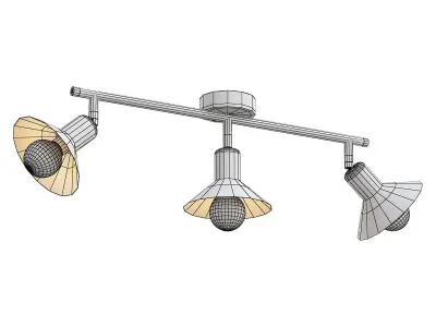 Vitaluce 3 ceiling light with three lights 3D model