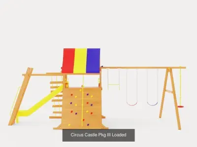 Collection of Outdoor Playset - 8 models 3D Model Pack