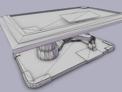 Sci Fi Hologram Table Low-poly 3D model