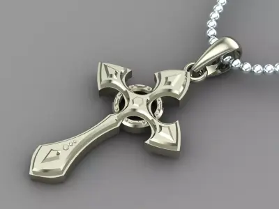 Light Gold Cross New Design  CP 54 3D print model