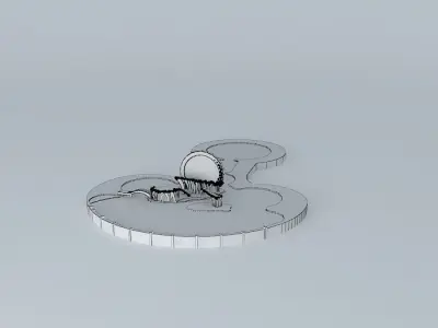 SeaWorld Orlando - Blue Horizons Staduim 3D model