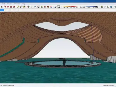 Sketchup Cultral Center E2 3D model