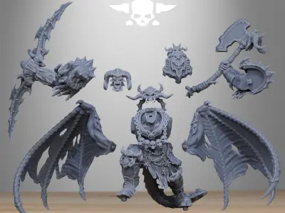 Corrupted Demon 3D print model