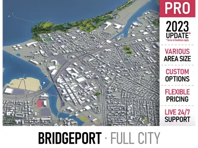 Bridgeport  Low-poly 3D model