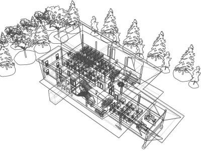 Precast office 3D model