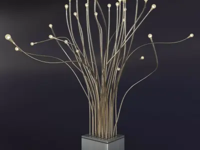 Table lamp 3D model 122