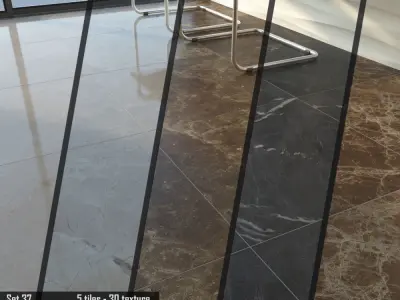 TUREX INTERNATIONAL Marble Tiles Set 3D model