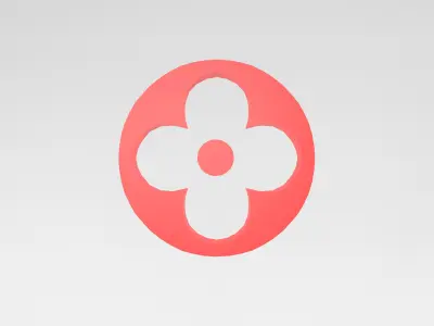 Louis Vuitton Pattern v2 005 Free low-poly 3D model