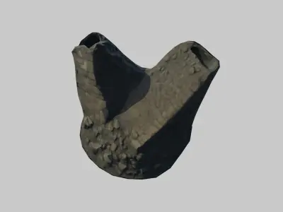 Bastion Rubble Stylized Medieval Debris Low-poly 3D model