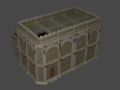 Fantasy medieval house 01 Free low-poly 3D model
