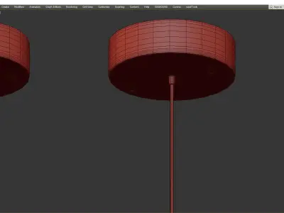 Bonn chandelier Low-poly 3D model