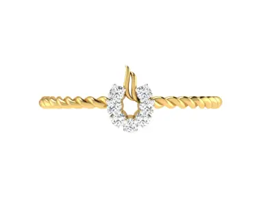 Women Ring Render 3dm STL OBJ FBX  3D print model shop