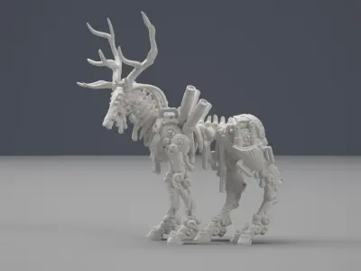 The Stag Sci-fi 3D print model