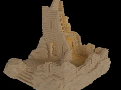 Old Catacomb Entrence Tabletop Terrain 28 MM 3D print model