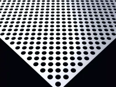 Perforated panel with 38 percent opening 25O50 3D model