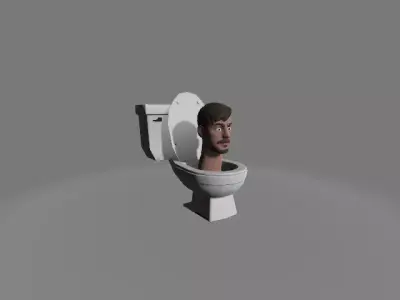 Skibidi Toilet MrBeast Low-poly 3D model